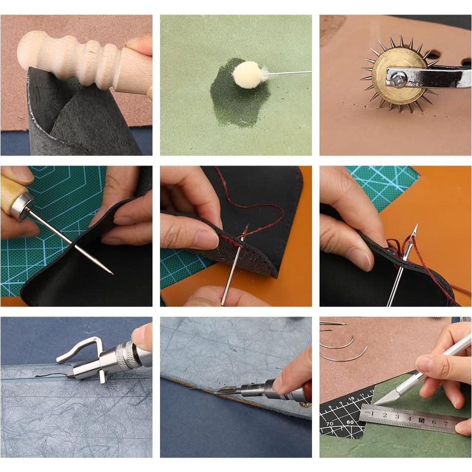 Kit de Herramientas de Trabajo en Cuero BUTUZE 66 Pcs