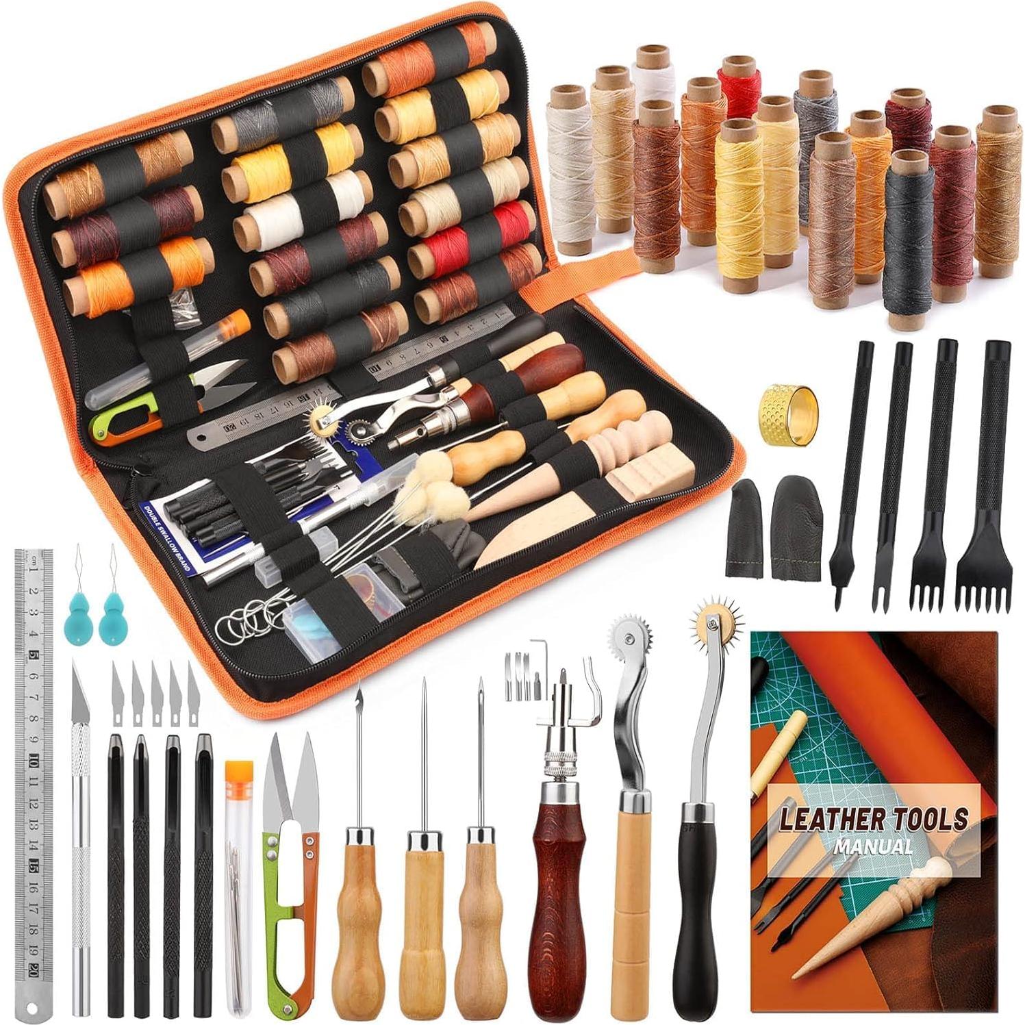 Kit de Herramientas de Trabajo en Cuero BUTUZE 66 Pcs