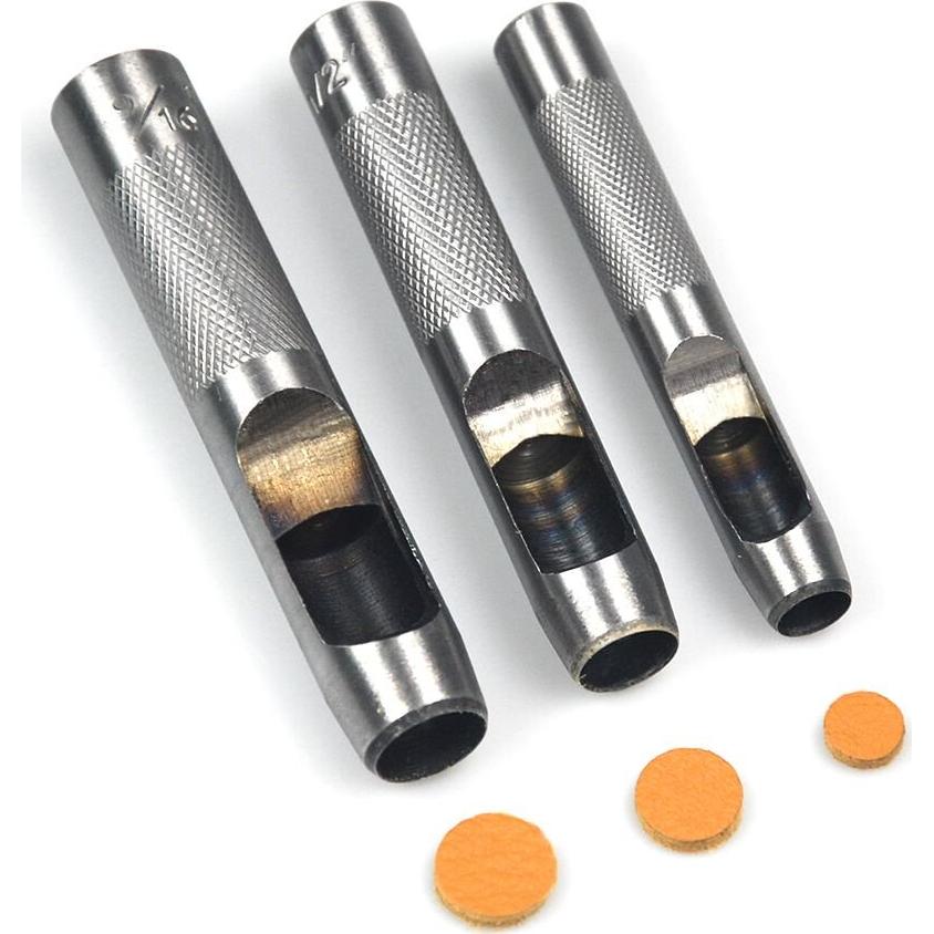 Set de Punzones de Cuero OWDEN 12 Piezas con Mate de Corte