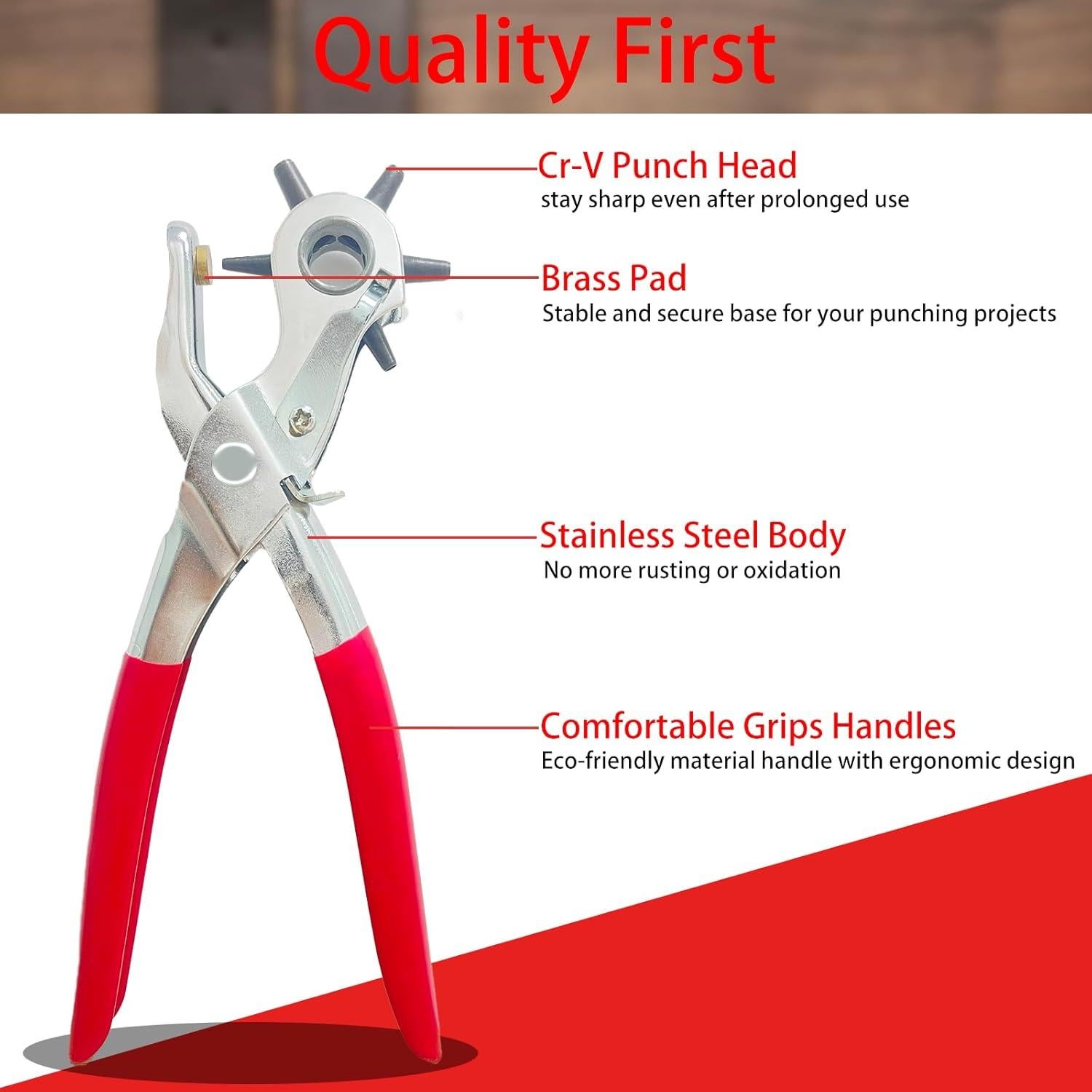 Perforador de Agujeros para Cinturones Adorox - 6 Tamaños