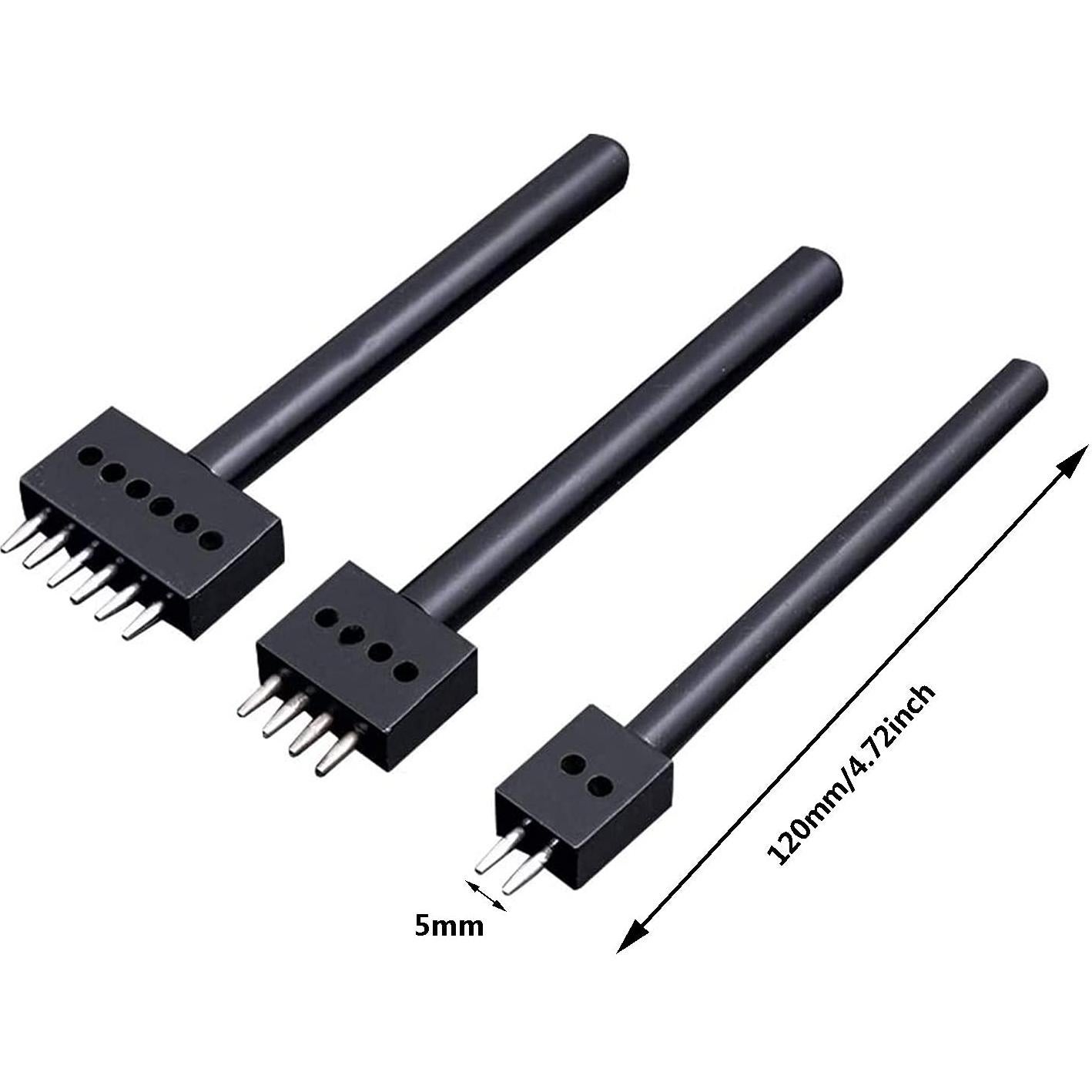 Juego de Herramientas de Perforación para Cuero Firetoolsmart 3 Piezas