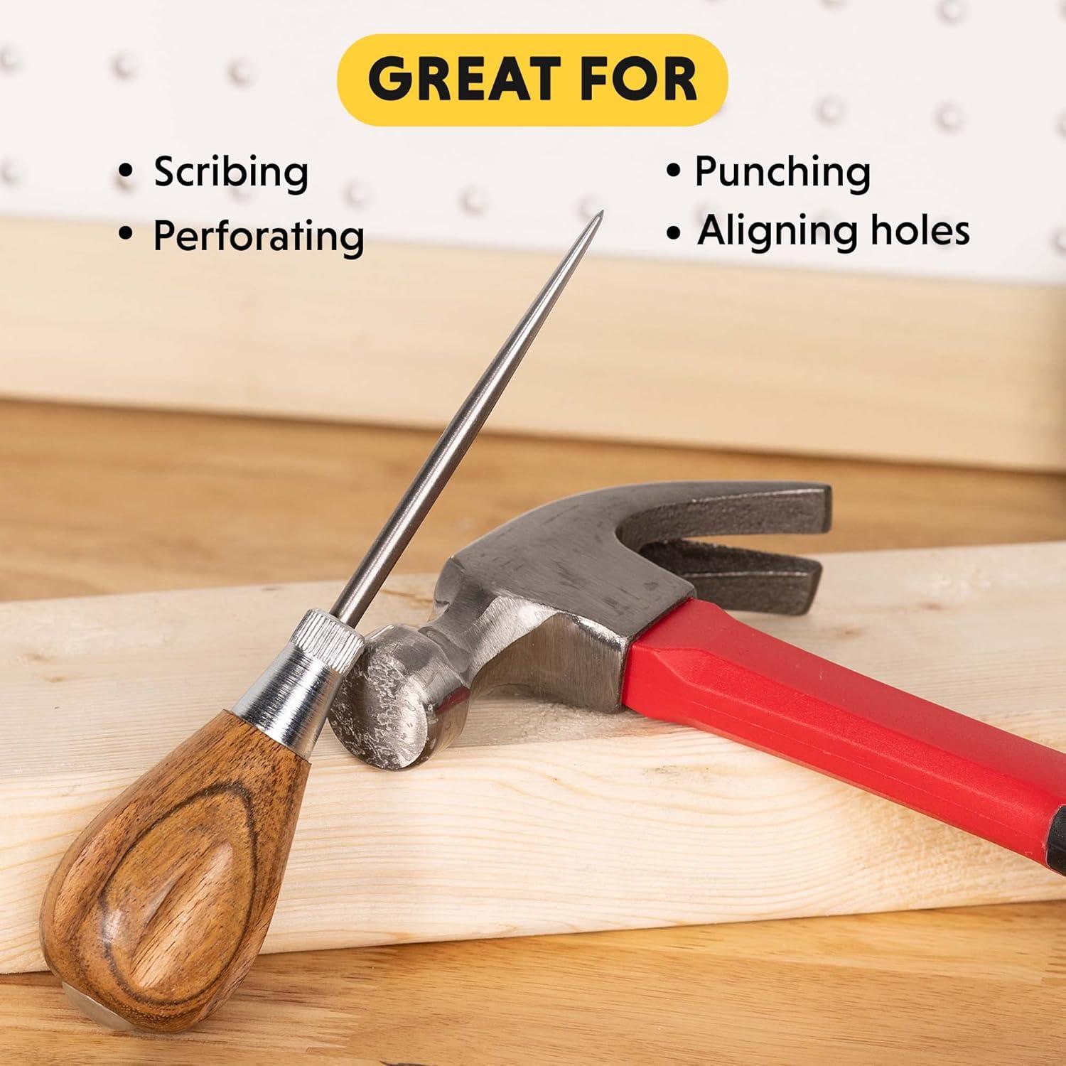 Punzón de Madera General Tools 818 - 16.5 cm, Acero Aleado