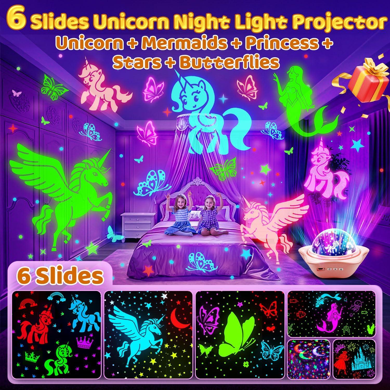 Proyector de Luz Nocturna Unicornio One Fire 6 Películas