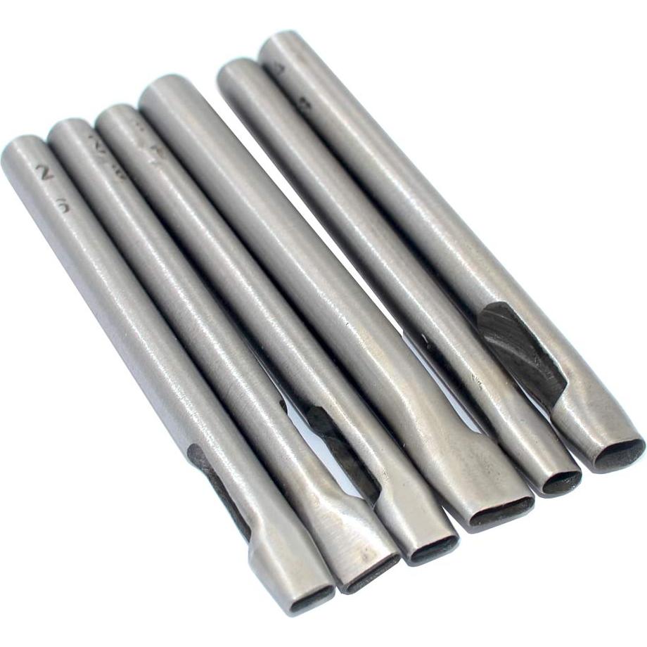 Kit de Punzones Ovalados DGOL - 6 Tamaños para Cuero