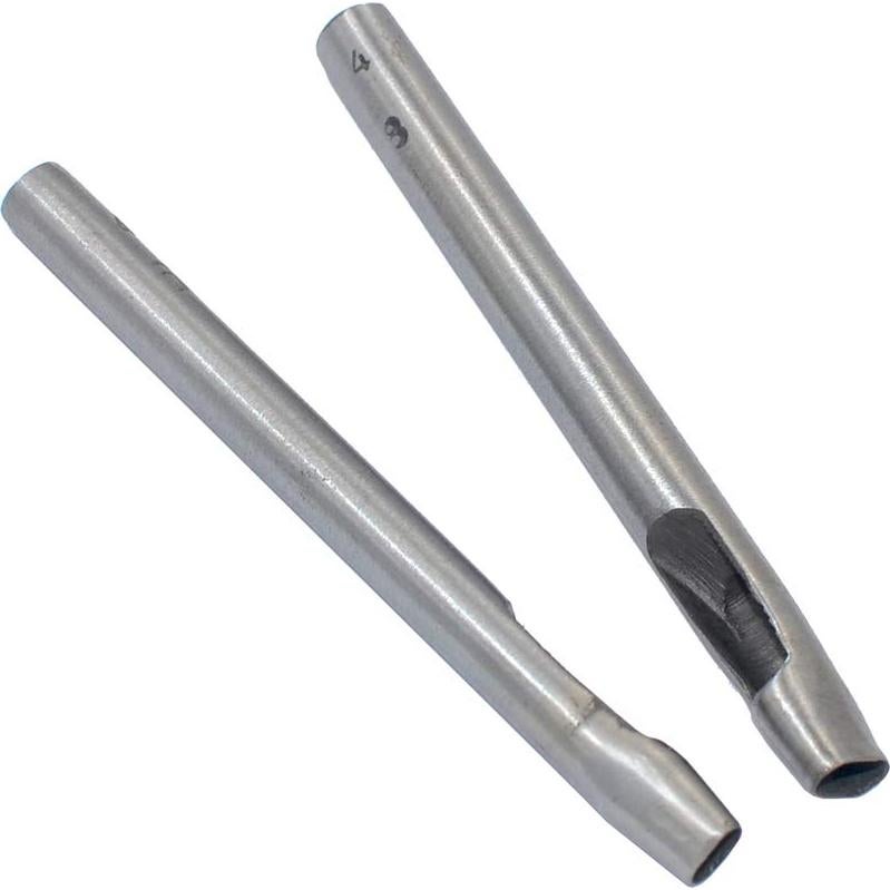 Kit de Punzones Ovalados DGOL - 6 Tamaños para Cuero