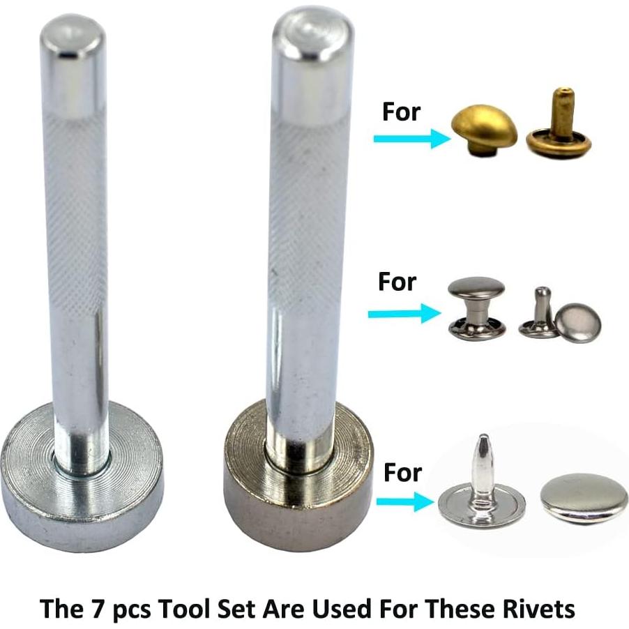 Juego de Herramientas de Remaches DGOL 7 Pcs Metal 6-10mm