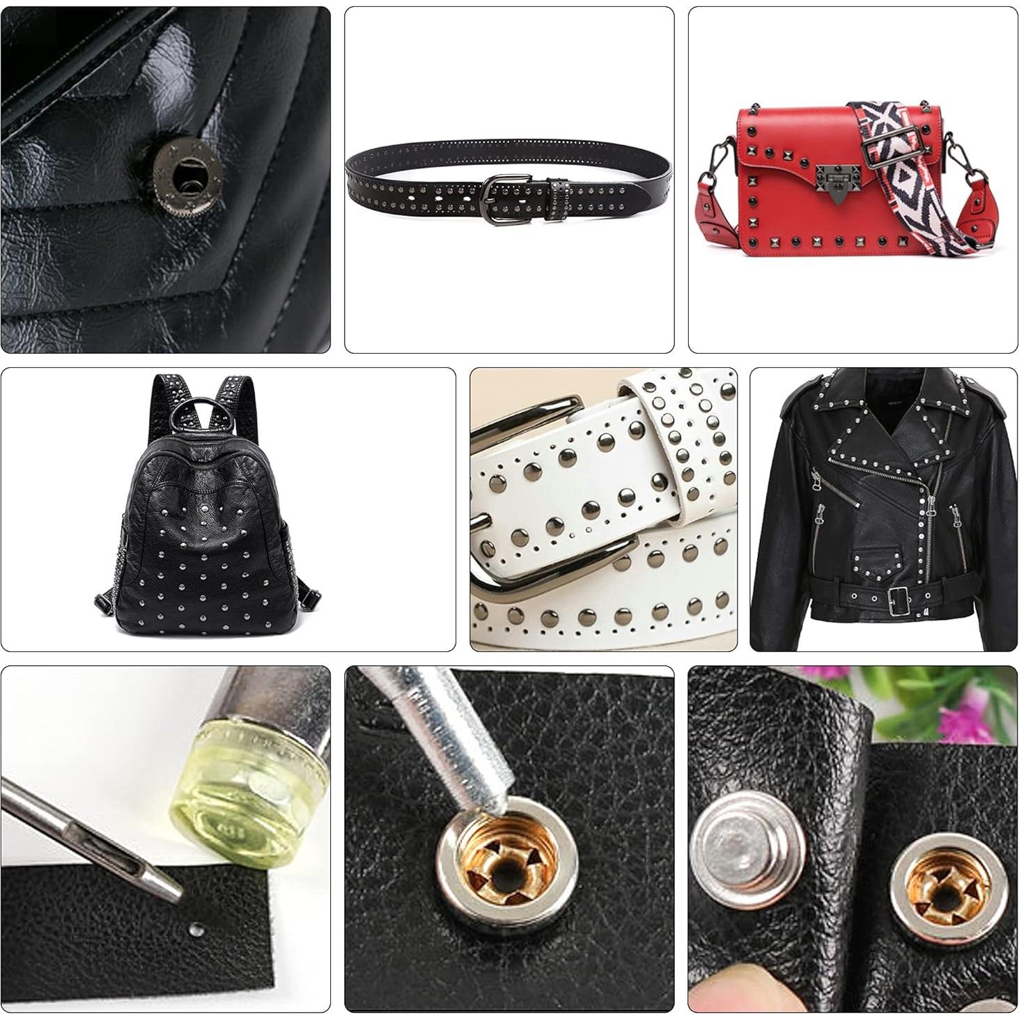 Kit de Colocación de Remaches 14 Pcs Worldity Acero Inoxidable