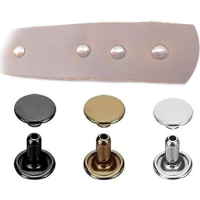 Kit de Remaches para Cuero RERI 120 Piezas 8mm con Alicates