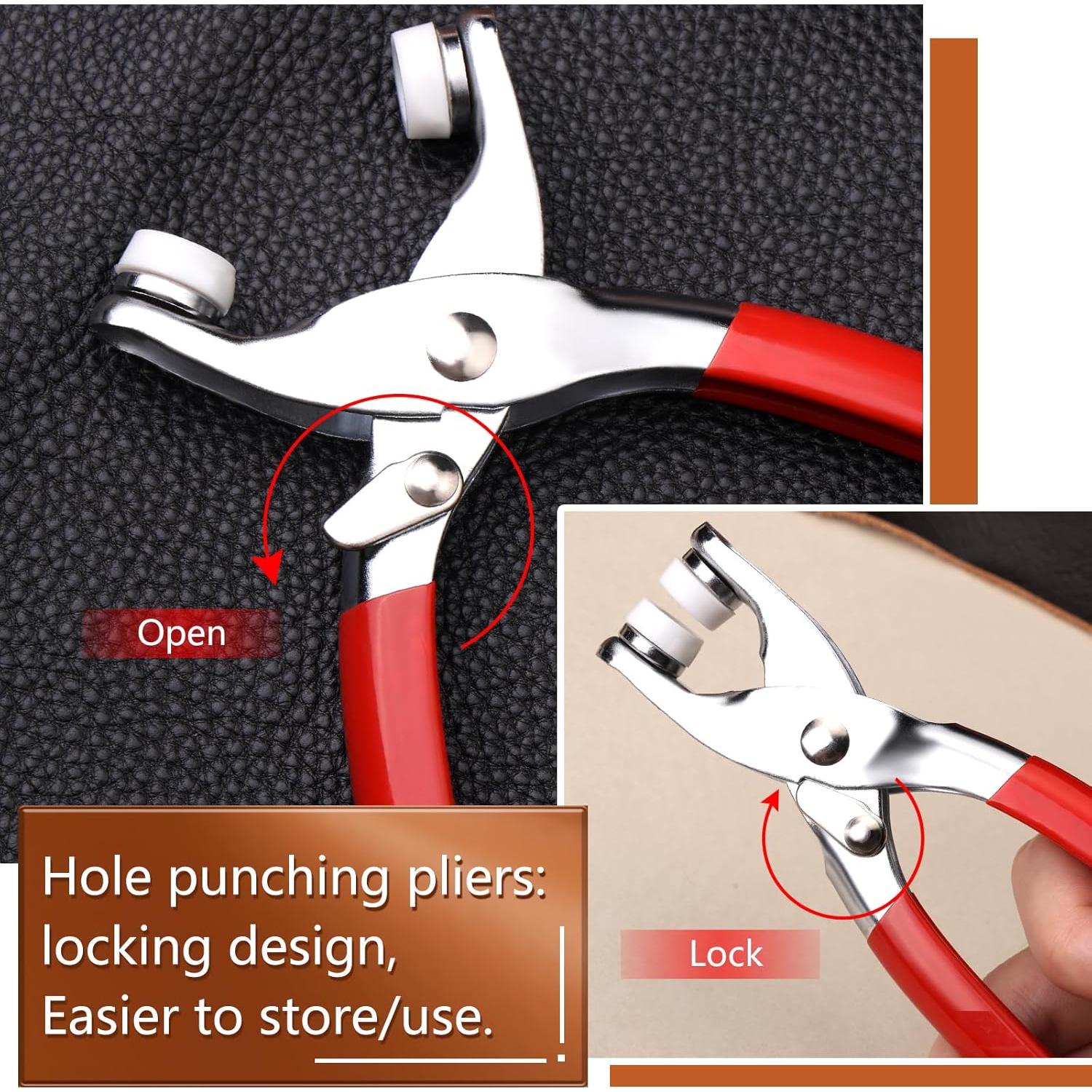 180 Remaches de Cuero 10mm Kogyxe - 3 Colores + Herramientas