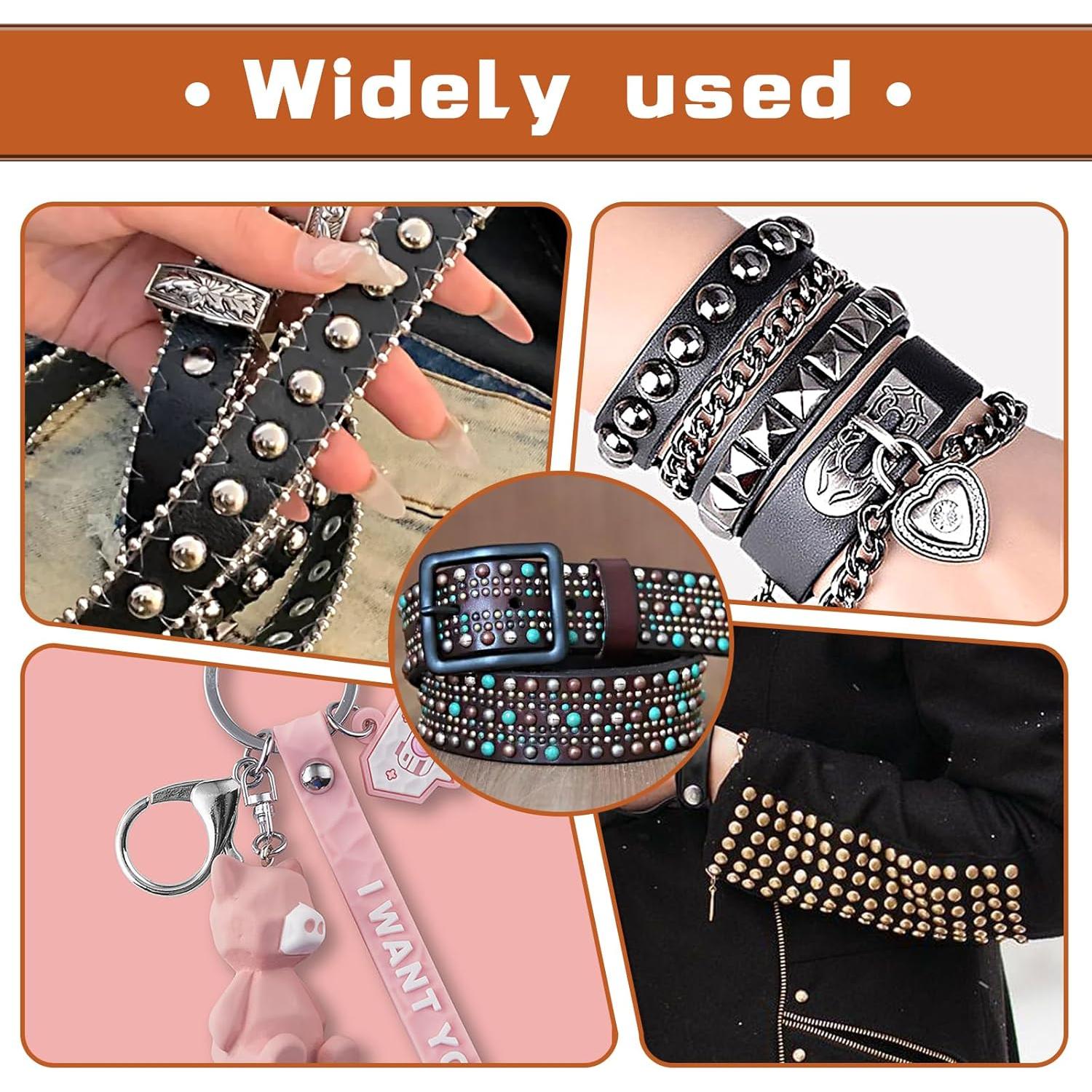 180 Remaches de Cuero 10mm Kogyxe - 3 Colores + Herramientas