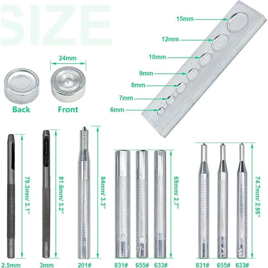 Kit de Herramientas de Perforación de Cuero Renashed 11 Pcs