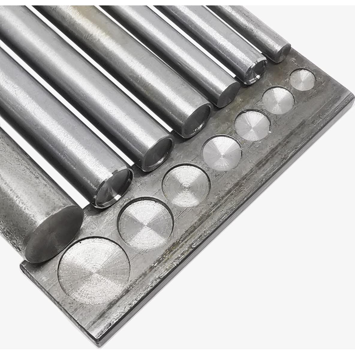 Base Redonda de Remachadora Utoolmart Acero 7 Anchos