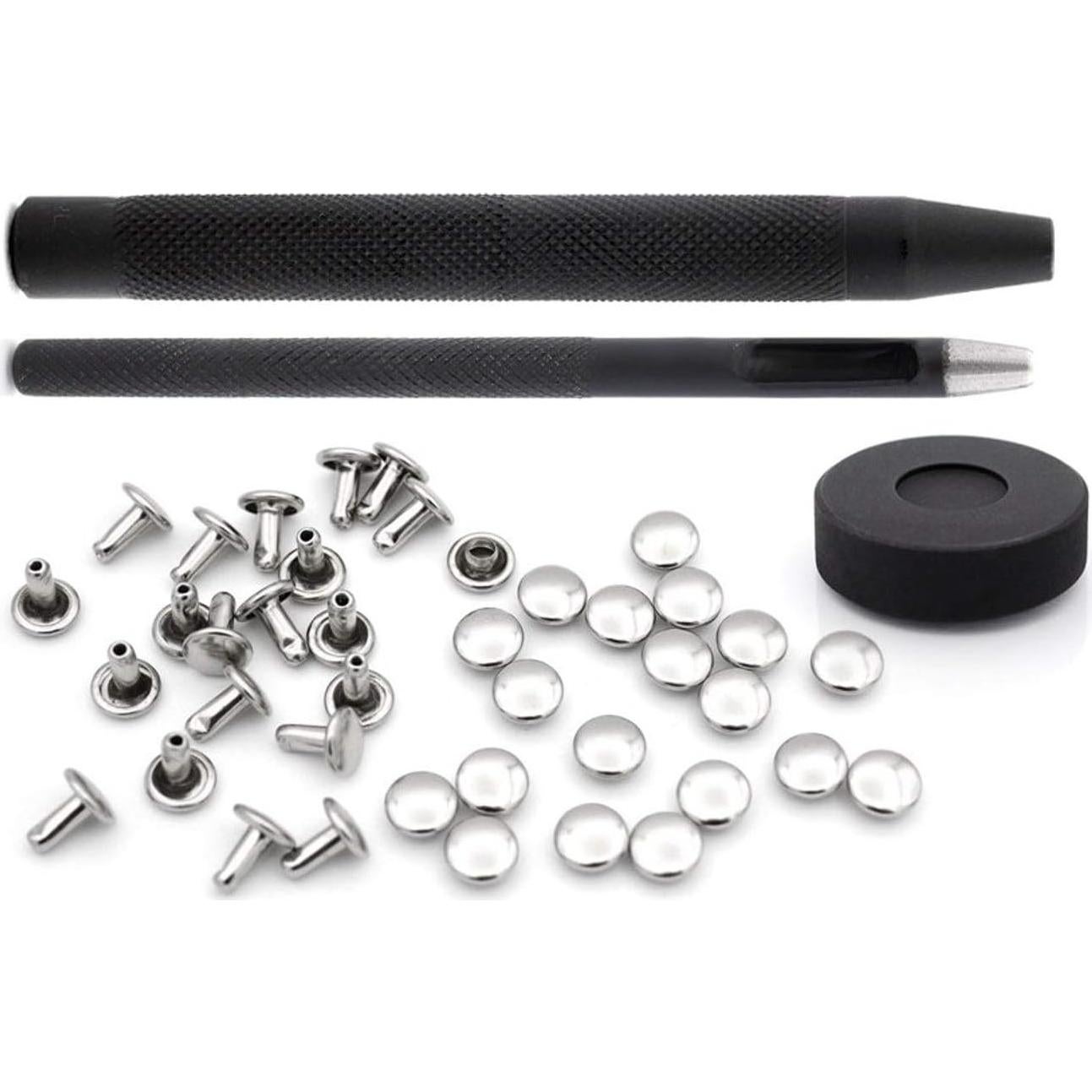 Colocador de Remaches CRAFTMEMORE 7 mm + 100 Remaches Plata