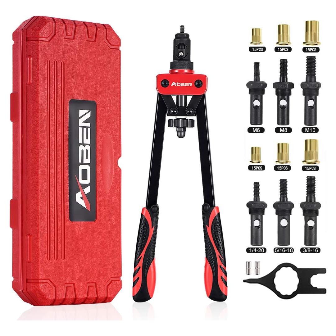 Kit de Herramienta de Tuerca Remachada AOBEN 14" Profesional