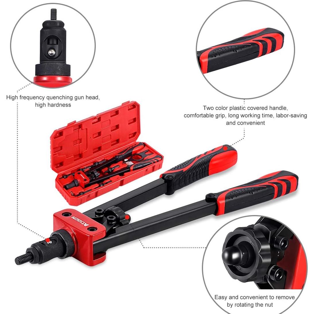 Kit de Herramienta de Tuerca Remachada AOBEN 14" Profesional