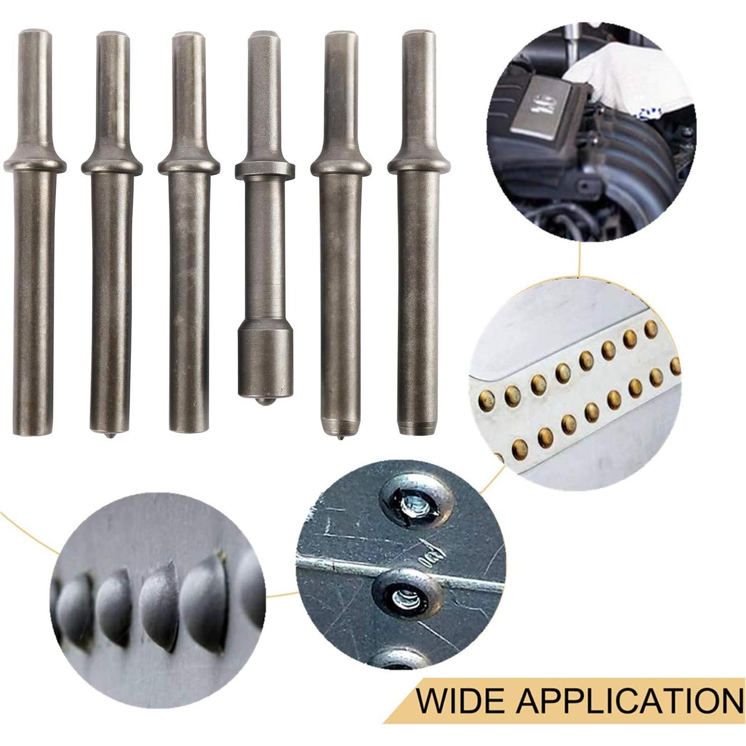 Kit de Martillo Neumático YaeCCC 7 Piezas Acero 116mm