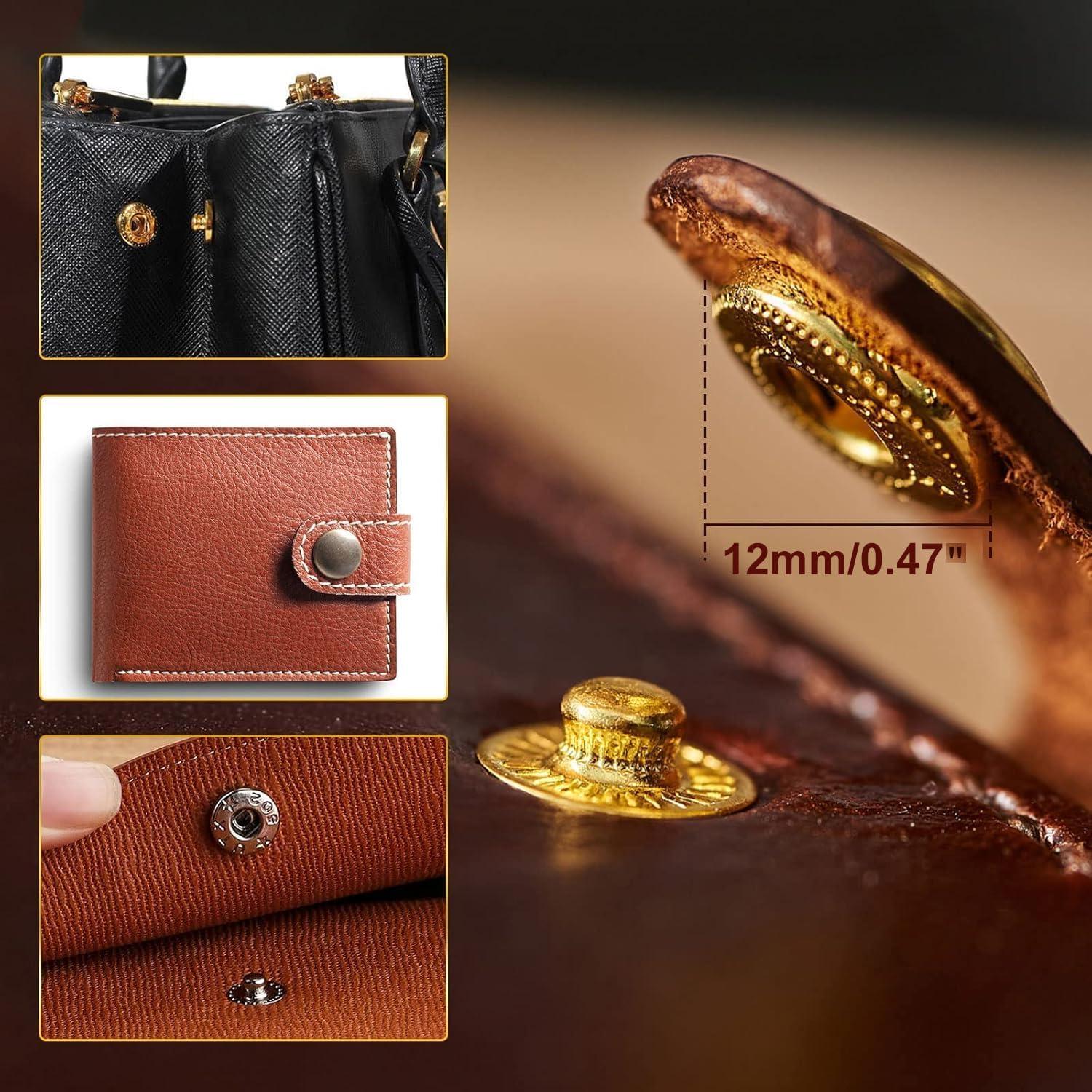 Kit de Botones de Cuero Alritz 120 Set 12.5mm 6 Colores