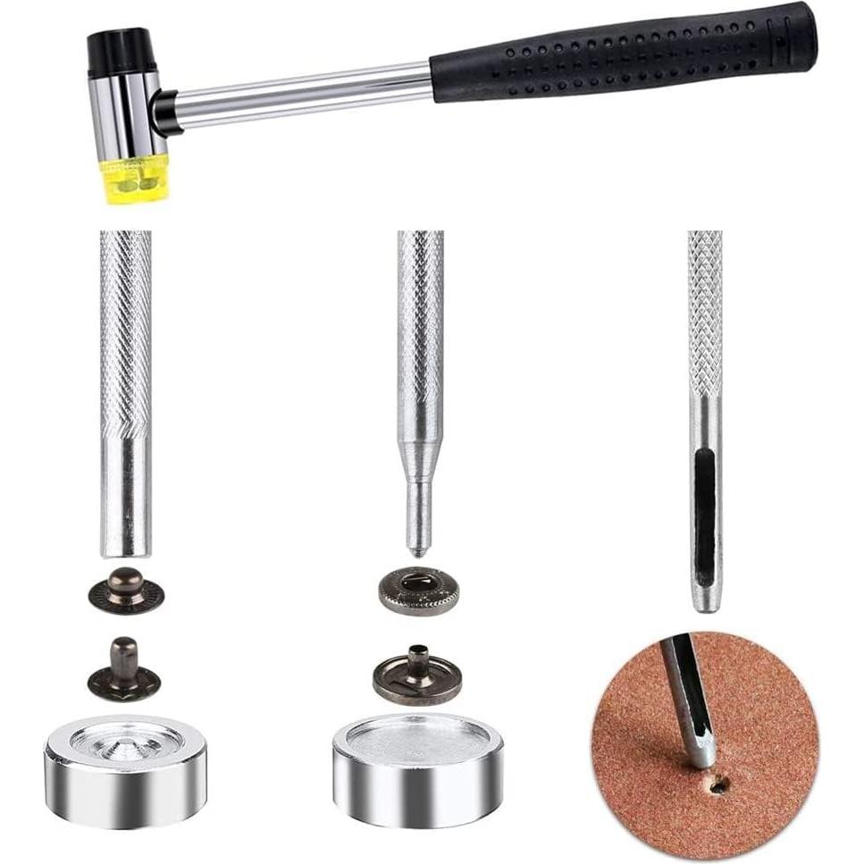 Kit de Botones a Presión Qfun 120 Set 12mm para Ropa