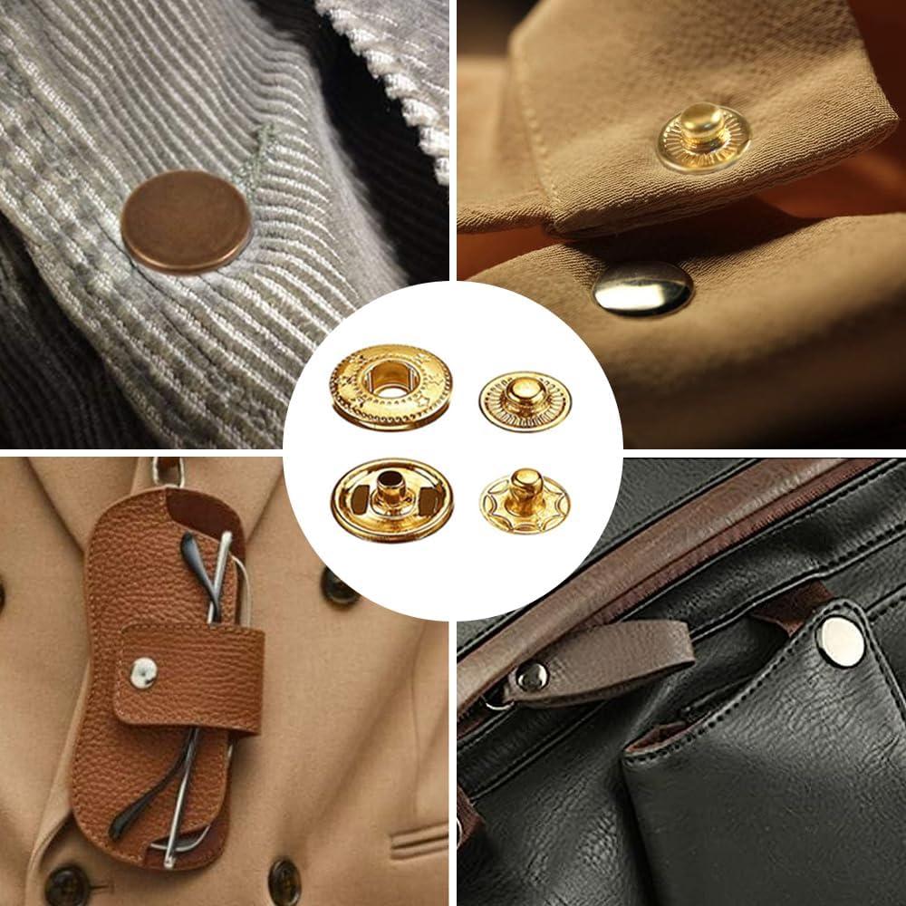 Kit de Botones a Presión Qfun 120 Set 12mm para Ropa