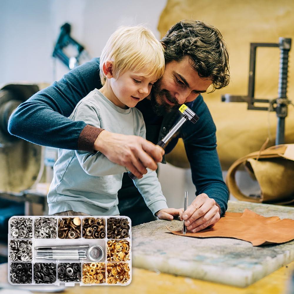 Kit de Botones a Presión Qfun 120 Set 12mm para Ropa