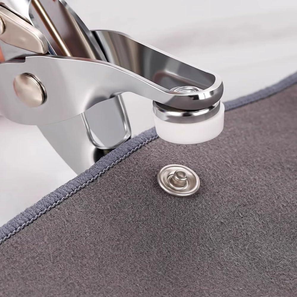 Kit de Botones a Presión de Metal ZHUNIPINGAN - 100 Juegos 9.5mm