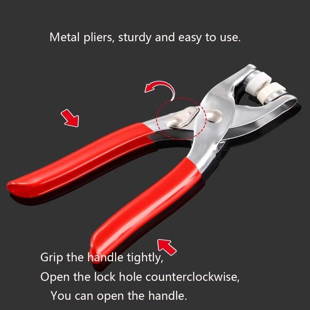 Kit de Botones a Presión de Metal ZHUNIPINGAN - 100 Juegos 9.5mm