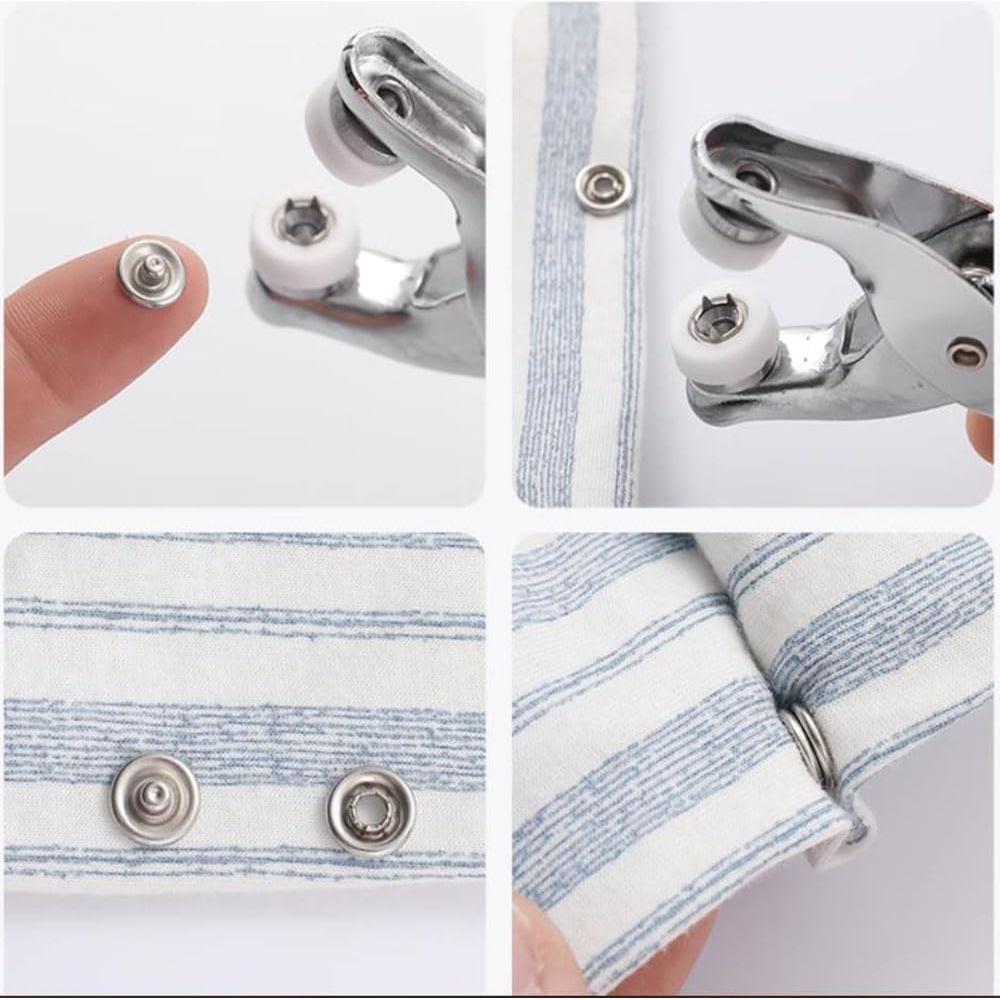 Kit de Botones a Presión de Metal ZHUNIPINGAN - 100 Juegos 9.5mm