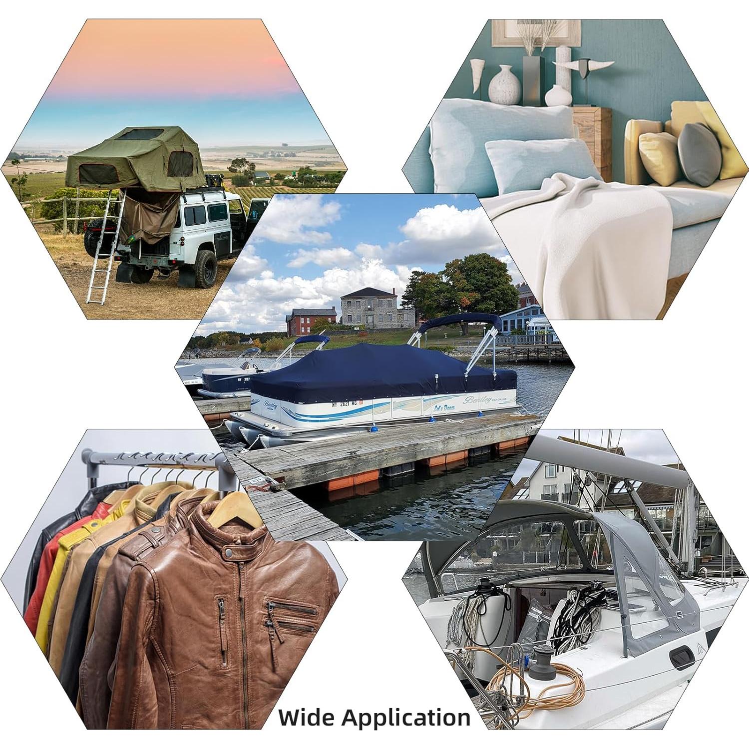 Kit de Botones de Lona Rexhubro 150 Piezas Acero Inoxidable