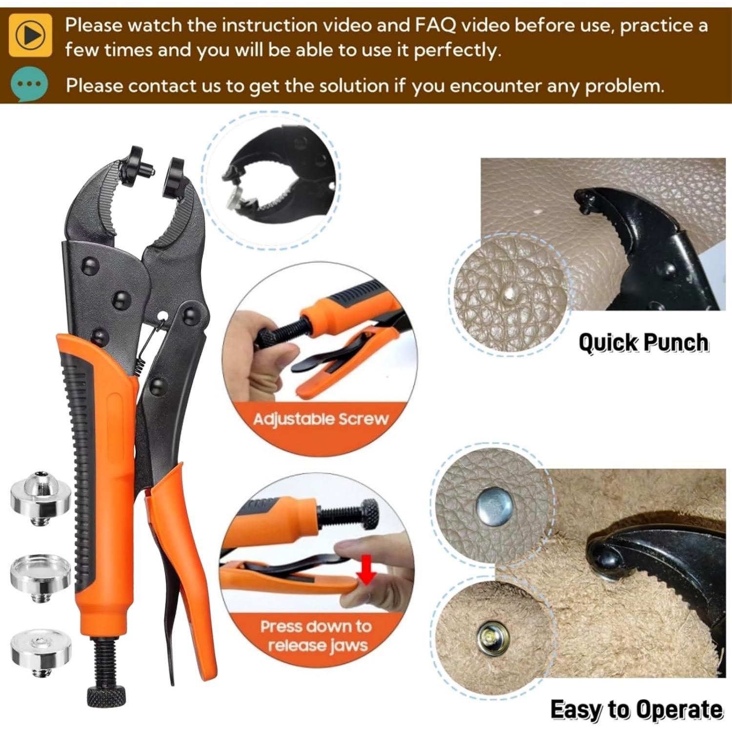 Kit de Botones a Presión SUNOR 100 Juegos 15mm 4 Colores