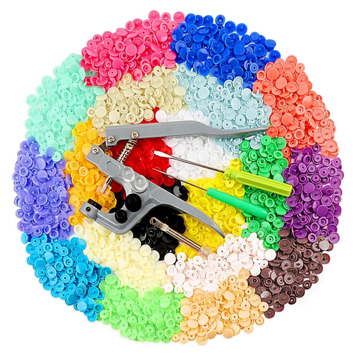 Kit de Botones a Presión ilauke 400 Piezas T5 con Alicates