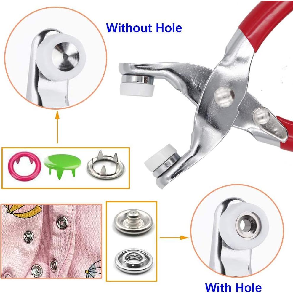 Kit de Botones a Presión EuTengHao 804 Piezas 10 Colores