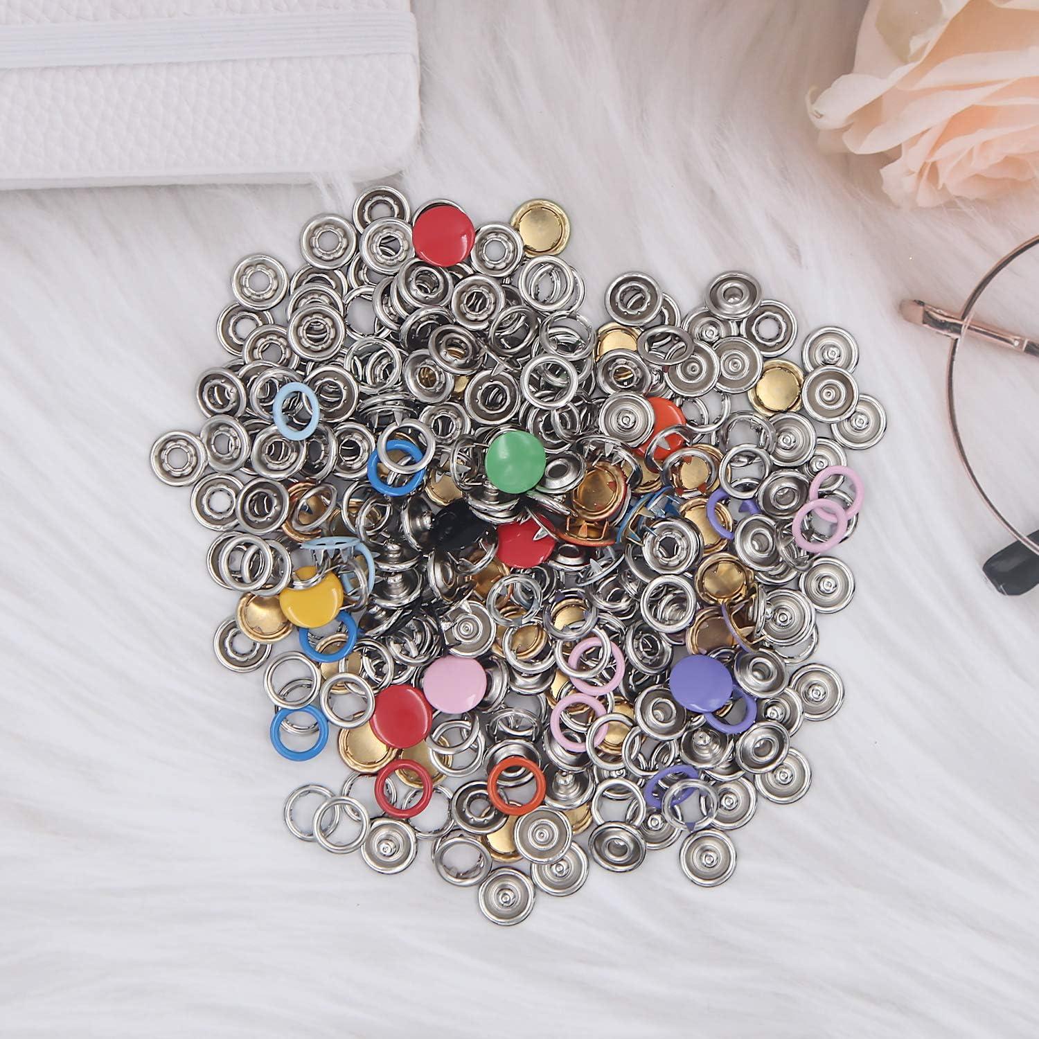 Kit de Botones a Presión EuTengHao 804 Piezas 10 Colores