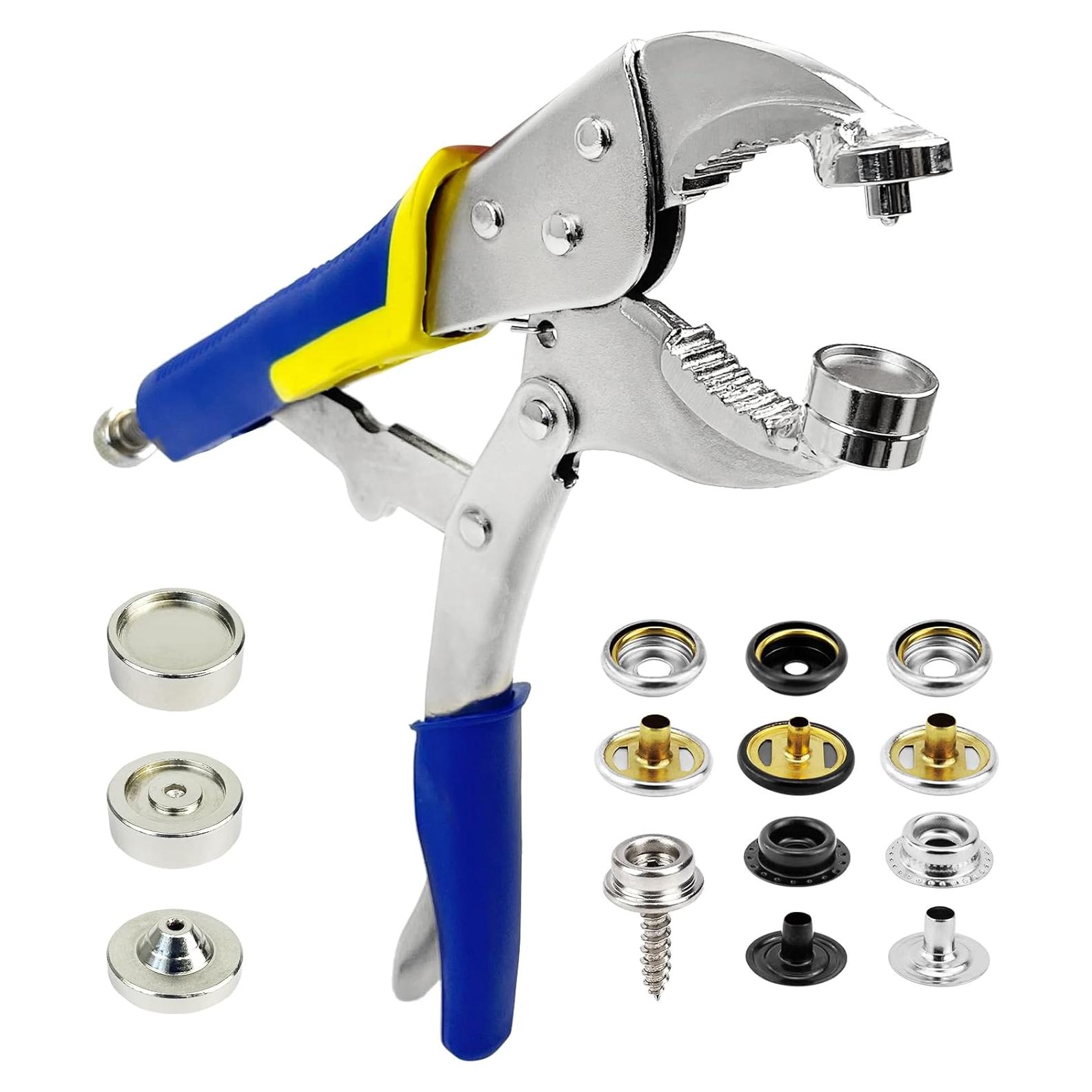 Herramienta de Sujetador a Presión Rexhubro con 60 Sujetadores