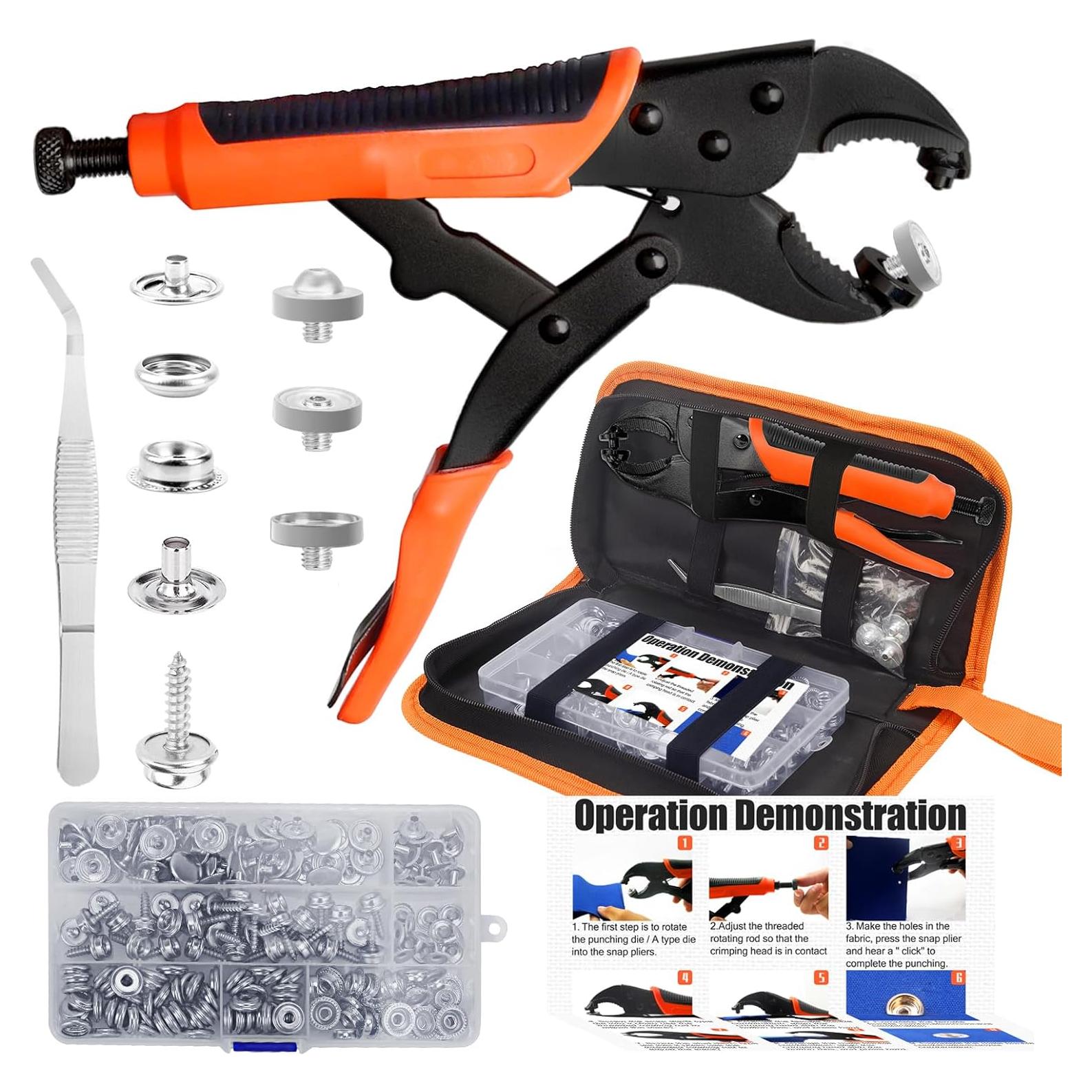 Kit de Herramientas para Botones a Presión NVAAV 60 Piezas