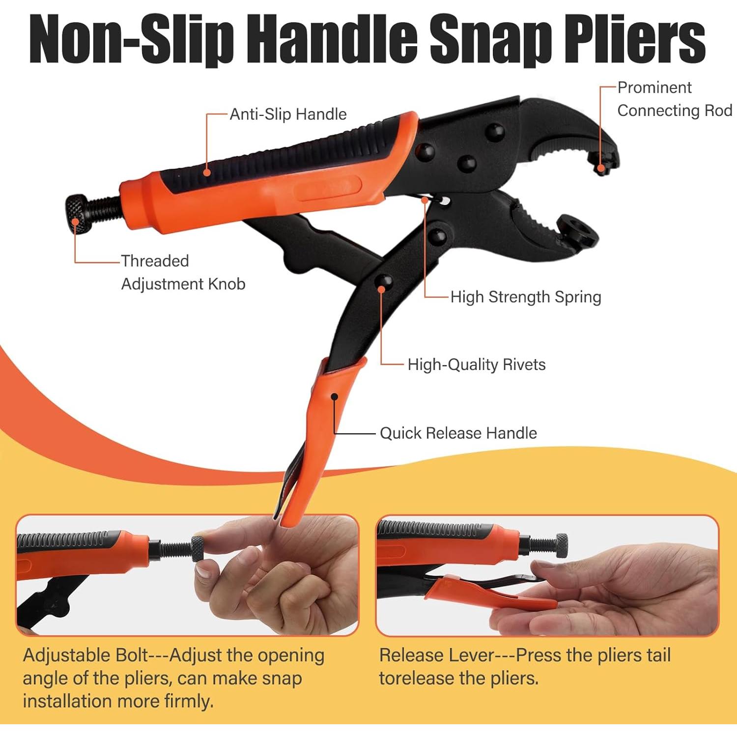 Kit de Herramientas para Botones a Presión NVAAV 60 Piezas