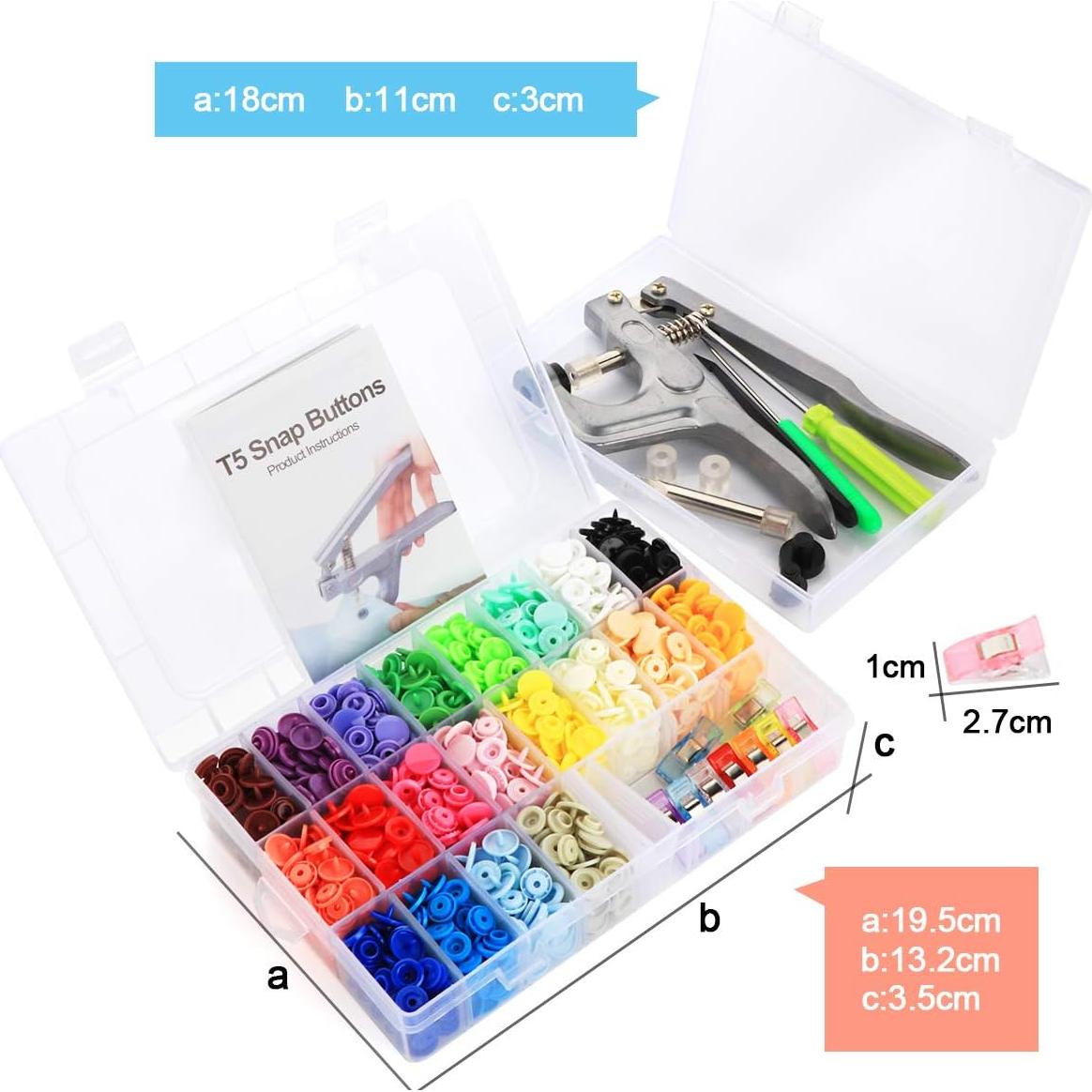 Kit de Botones a Presión Lemonfilter T5 400 Juegos 12mm