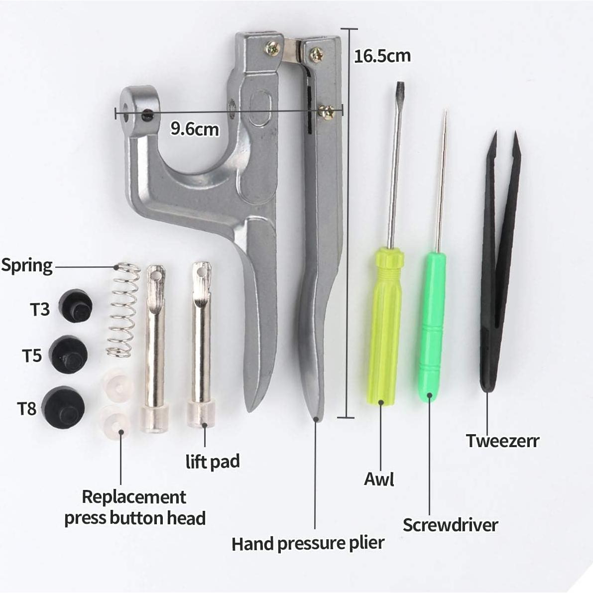 Kit de Botones a Presión Lemonfilter T5 400 Juegos 12mm