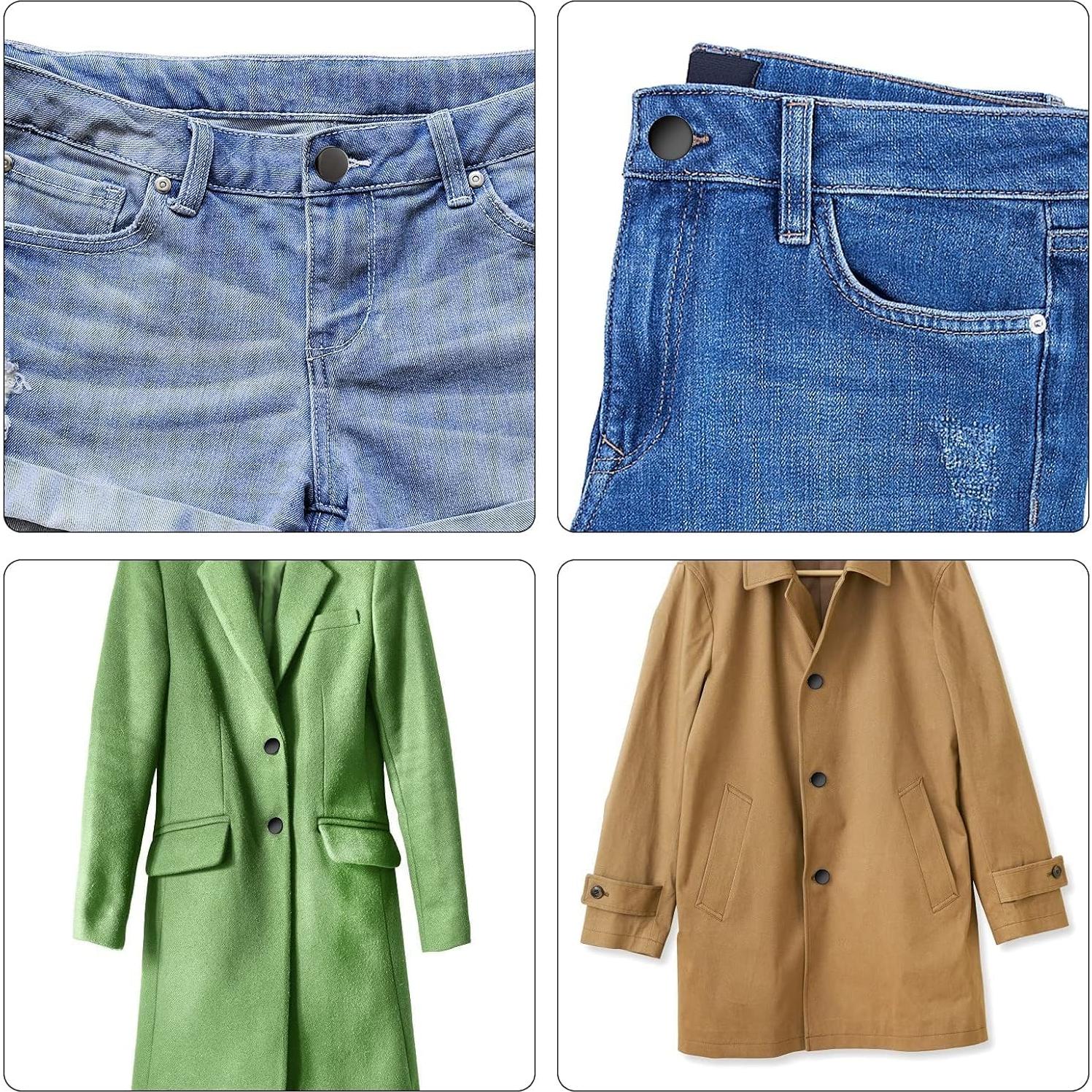 Kit de Broches a Presión Moocci 10 Juegos 15mm Negro