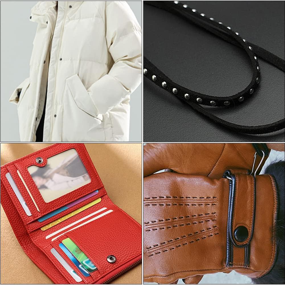 Kit de Botones a Presión TLKKUE 50 Piezas 10mm Metal Negro