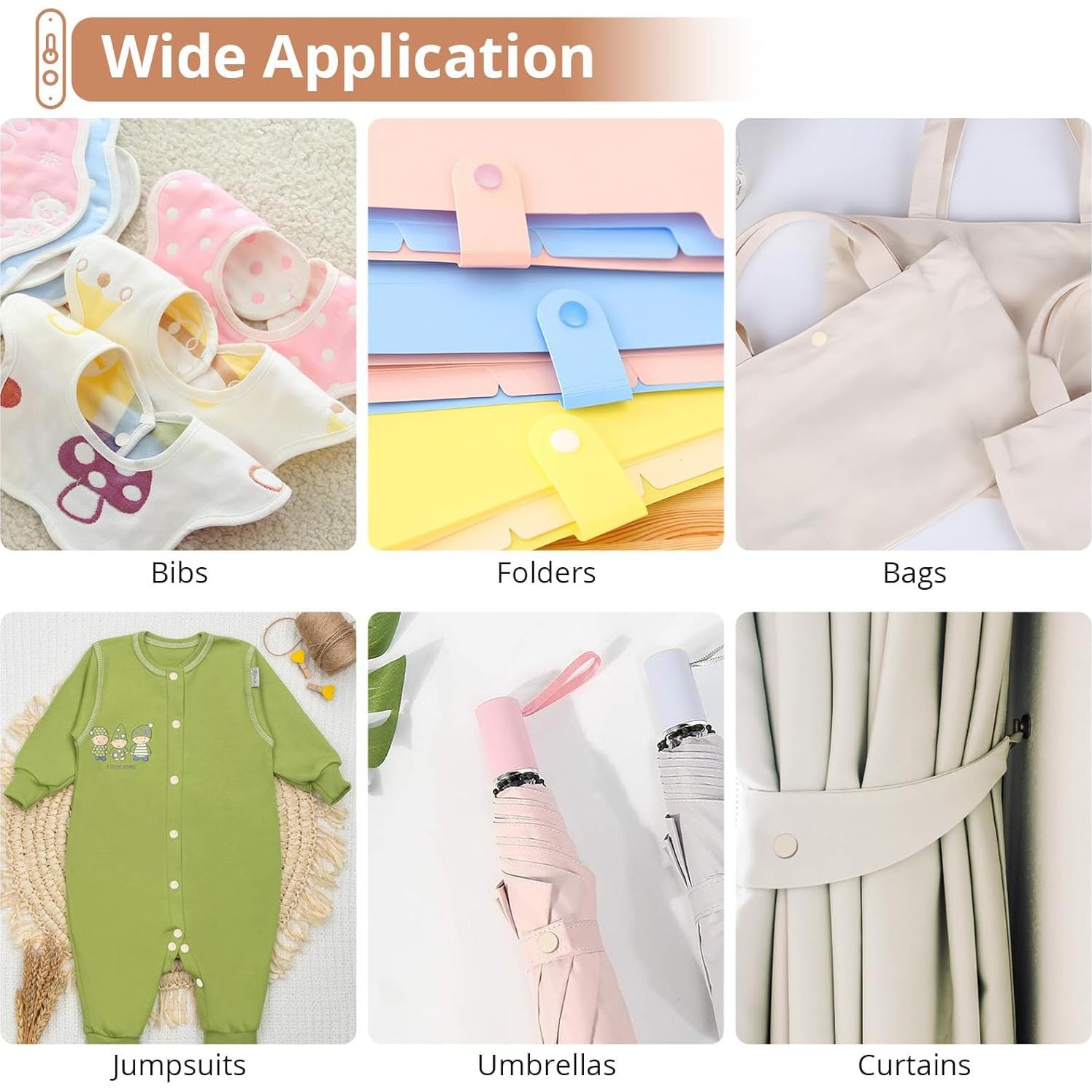 Kit de Botones a Presión Kamtop 408 Piezas 24 Colores