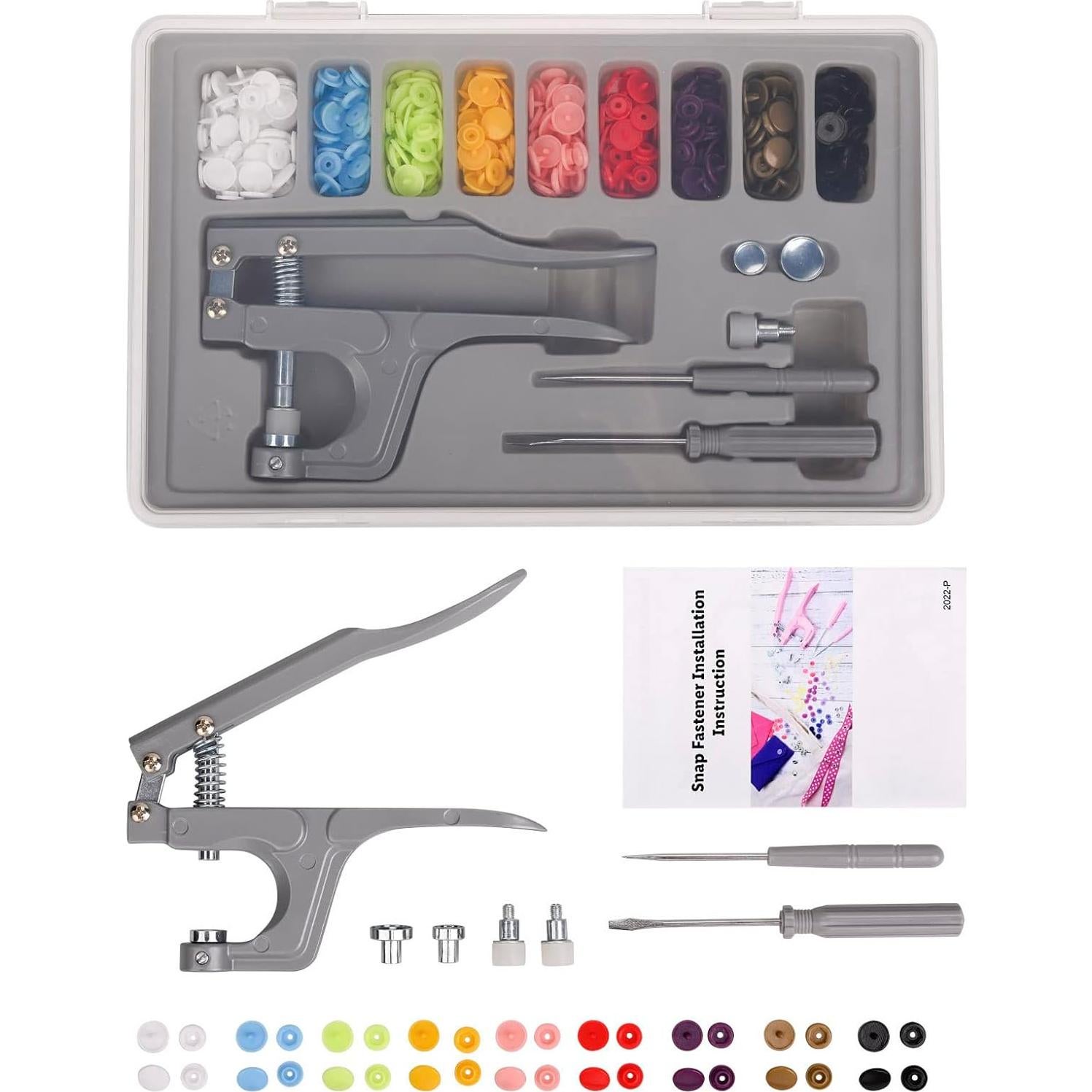 Kit de Broches de Plástico LBTEE con Alicate y 100 Juegos