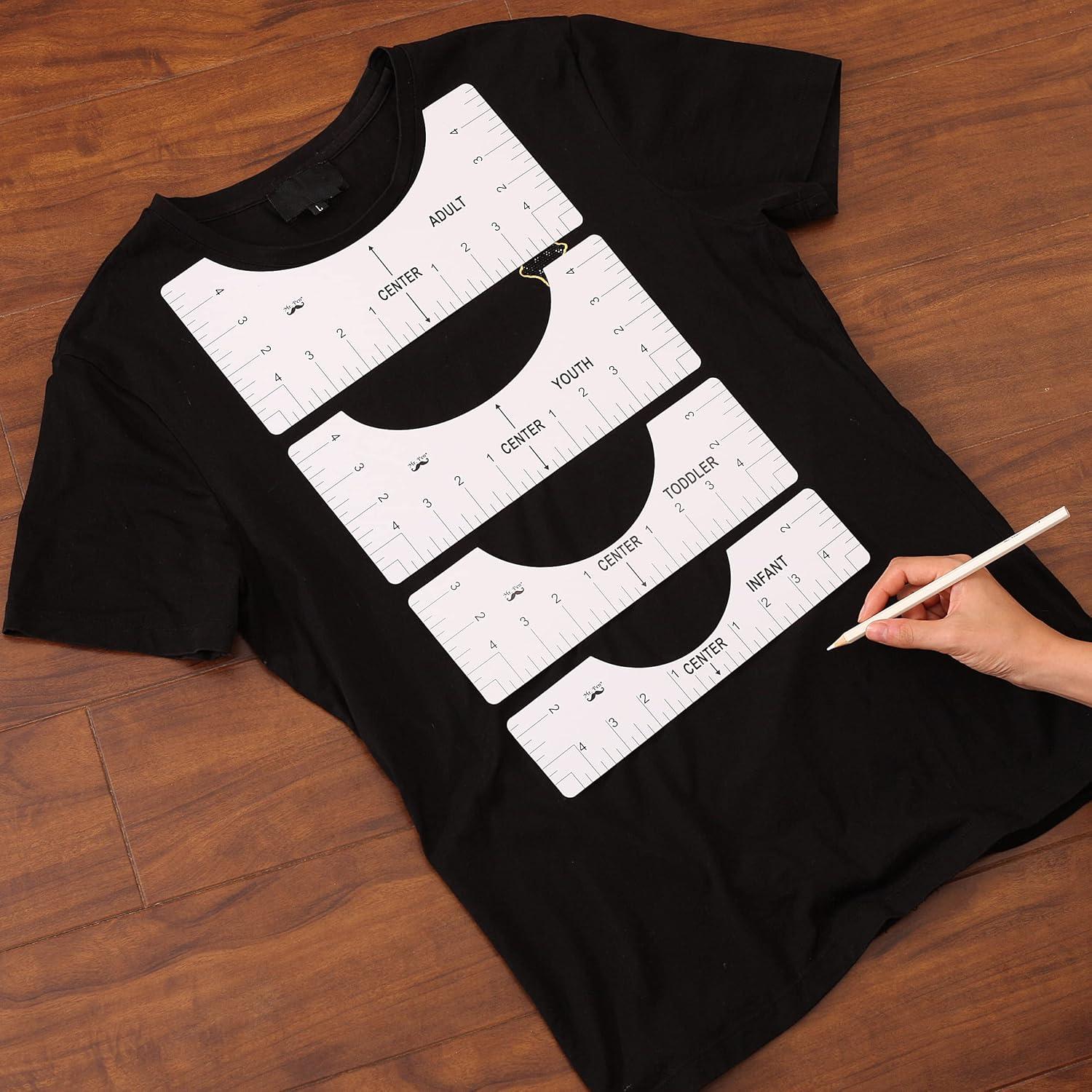 Regla de Alineación para Camisetas Mr. Pen - 4 Piezas PVC