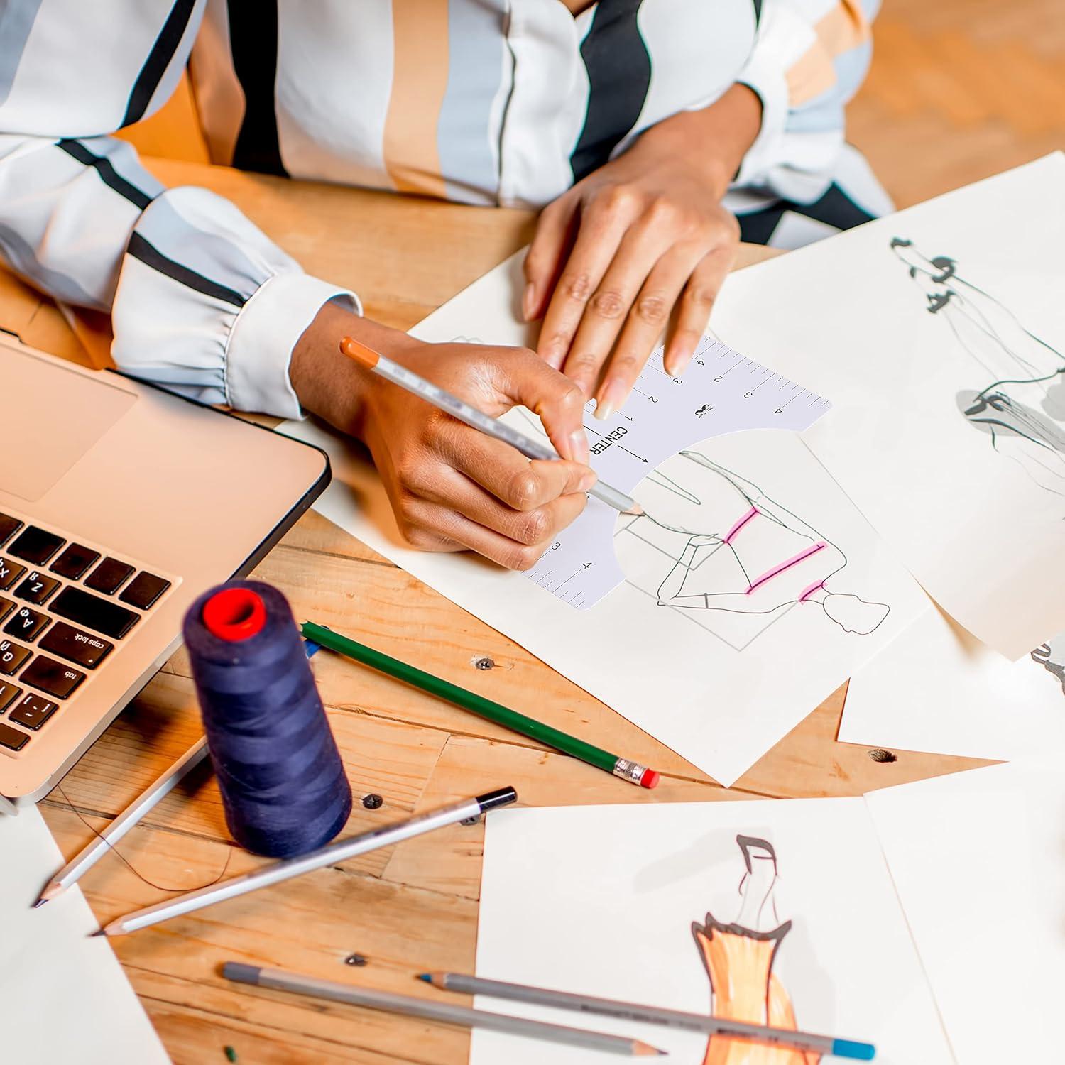 Regla de Alineación para Camisetas Mr. Pen - 4 Piezas PVC