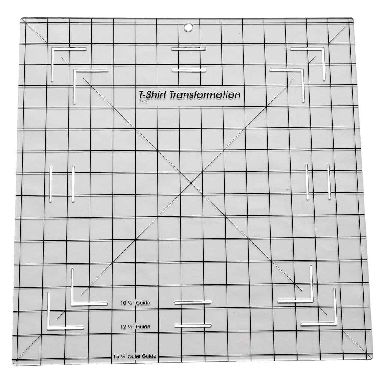 Regla de Alineación HONEYSEW 40x40 cm para Camisetas