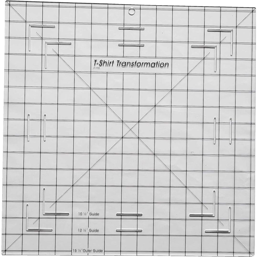 Regla de Alineación HONEYSEW 40x40 cm para Camisetas