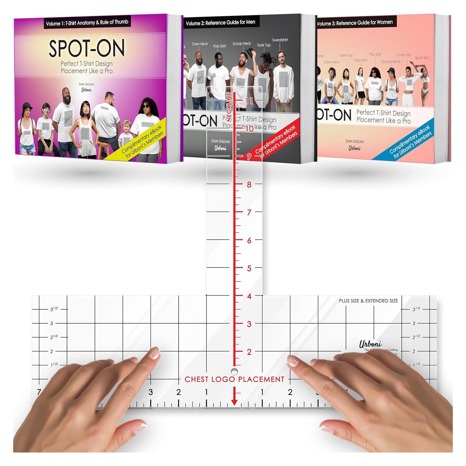 Regla de Colocación de Logo en Camisetas Urboni - Precisión Profesional