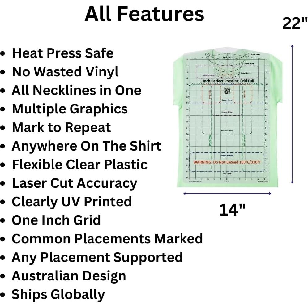 Guía de Prensado para Camisetas MTT PL - Alineación Precisa