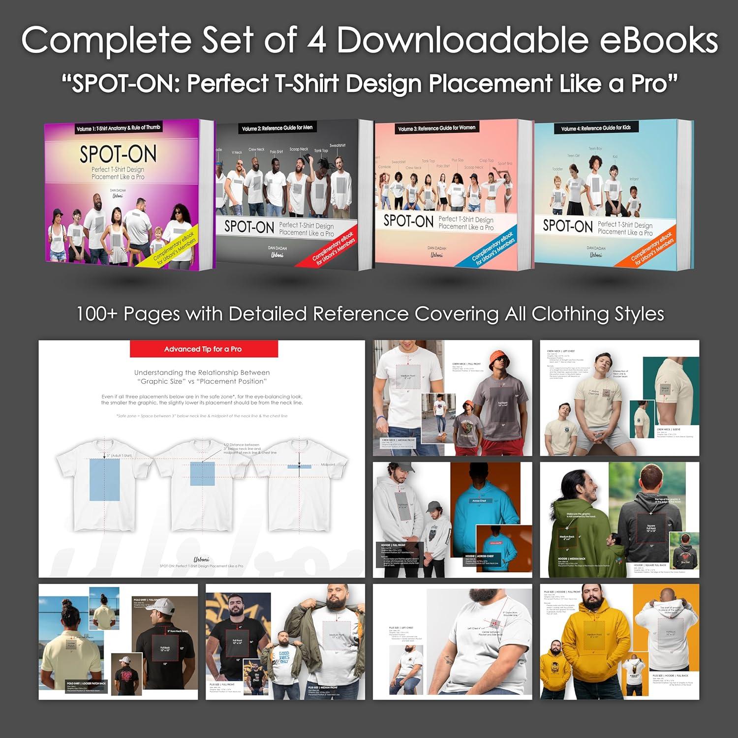 Guía de Regla para Camisetas Urboni - Alineación Perfecta 44.5cm