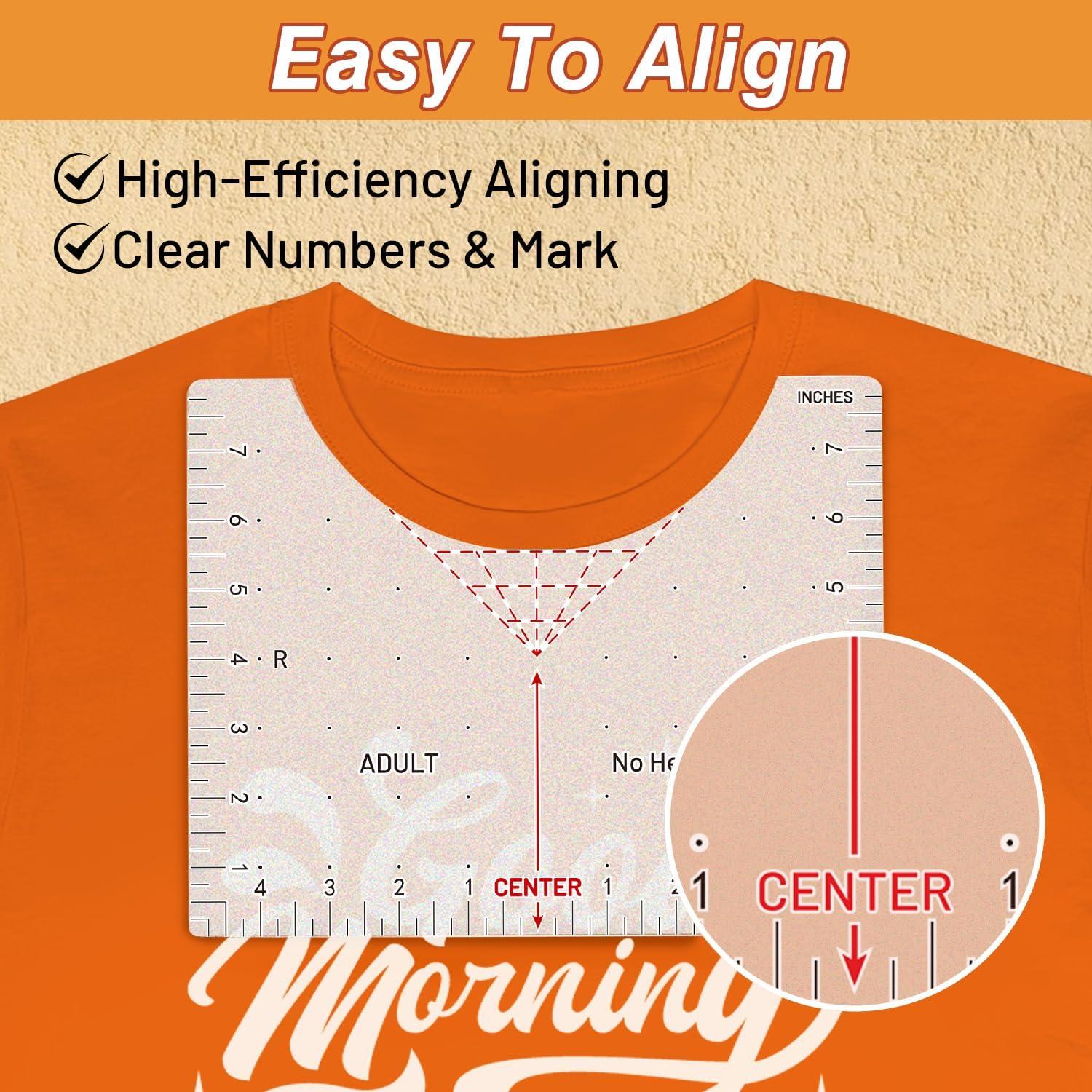 Kit de Reglas para Camisetas TransOurDream 8 Piezas 25.4x20.3 cm