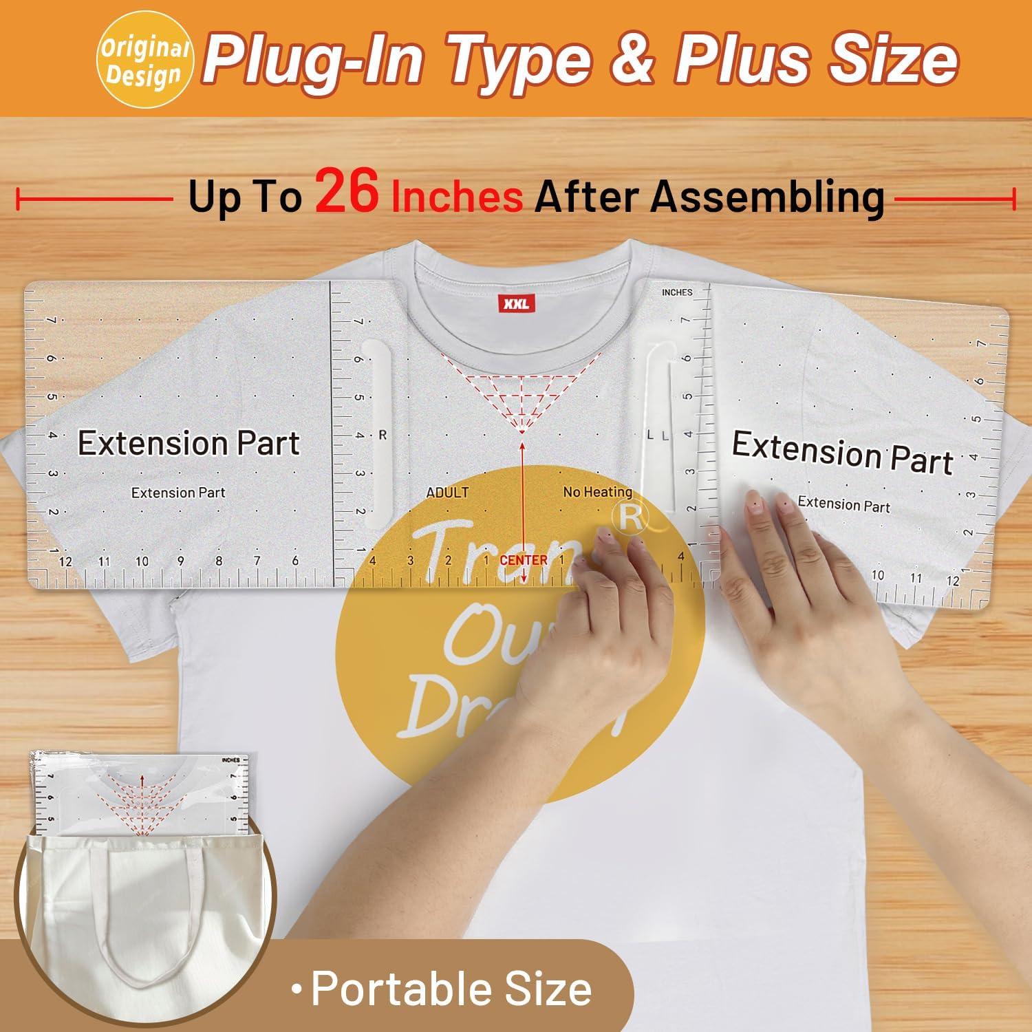 Kit de Reglas para Camisetas TransOurDream 8 Piezas 25.4x20.3 cm